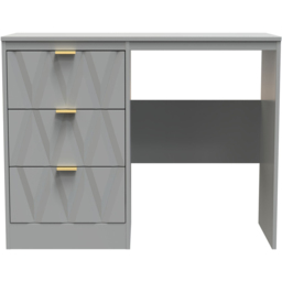 Crowndale Las Vegas 3 Drawer Dusk Grey Dressing Table - Wilko - thumbnail 4