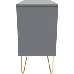 Crowndale 3 Drawer Dusk Grey Wide Chest of Drawers Ready Assembled - Wilko - thumbnail 5