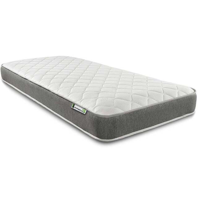Starlight Beds Wellington Shorty Grey Open Coil Memory Foam Spring Mattress - Wilko - image 1