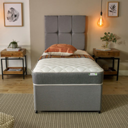 Starlight Beds Wellington Shorty Grey Open Coil Memory Foam Spring Mattress - Wilko - thumbnail 5