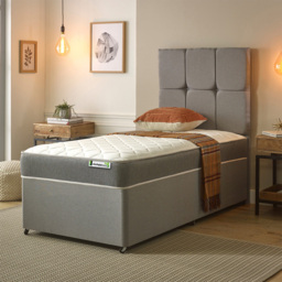Starlight Beds Wellington Shorty Grey Open Coil Memory Foam Spring Mattress - Wilko - thumbnail 3