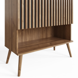 GFW Rowan Multi-Unit Storage Cabinet - Size: 123 x 80 x 36cm - Oak - Wilko - thumbnail 7