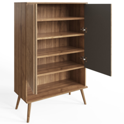 GFW Rowan Multi-Unit Storage Cabinet - Size: 123 x 80 x 36cm - Oak - Wilko - thumbnail 5