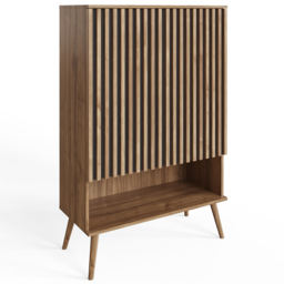 GFW Rowan Multi-Unit Storage Cabinet - Size: 123 x 80 x 36cm - Oak - Wilko - thumbnail 3