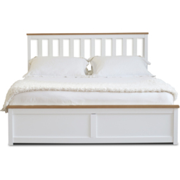 Comfy Living King Size White Gas Lift Ottoman Bed - Wilko - thumbnail 5