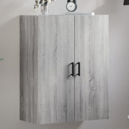 vidaXL 2 Door Grey Sonoma Wall Mounted Cabinet - Size: 90 x 69.5 x 34cm - Wilko - thumbnail 1