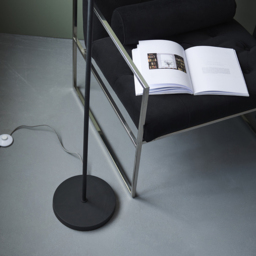 Merano Rovigo Gloss Opal Glass Shade Textured Matt Black 2 Light Floor Lamp - Size: 89.5 x 26 x 165cm - Wilko - thumbnail 7