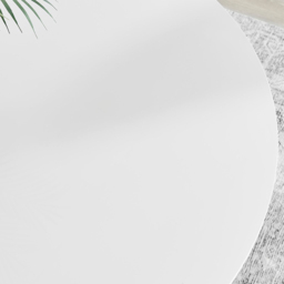 Furniturebox Arona Solara 6 Seater Round Dining Set White Gloss Black and Cappuccino - Brown - Wilko - thumbnail 6