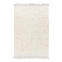 Yard Ulsmere Ecru Boucle Fringed Throw 130 x 180cm - Size: 180 x 130cm - Cream - Yard Living - Wilko - thumbnail 3