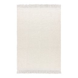 Yard Ulsmere Ecru Boucle Fringed Throw 130 x 180cm - Size: 180 x 130cm - Cream - Yard Living - Wilko - thumbnail 4