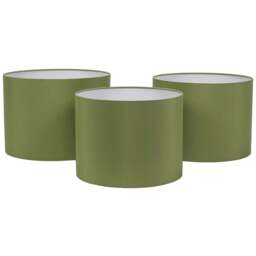 ValueLights Torbery Olive Green Nesting Ceiling Light Shade 3 Pack - Size: 22 x 30 x 30cm - Wilko