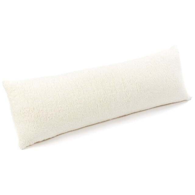 Downland Huggleland Double Cream Fleece Bolster Pillow - Size: Single - Wilko
