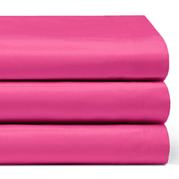 Serene Double Fuchsia Flat Bed Sheet - Pink - Wilko - thumbnail 3