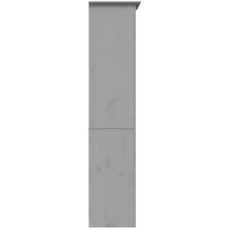 vidaXL Bodo 5 Shelf Grey Solid Pine Wood Bookcase - Size: 173 x 82 x 40cm - Wilko - thumbnail 5