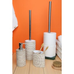 Natural Boho Tooth Brush Holder - Size: 11 x 10 x 7cm - Wilko - thumbnail 4