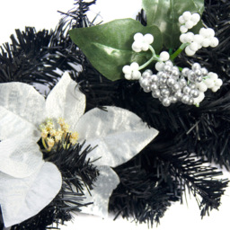 Best Artificial Black and Silver Christmas Garland 180cm - Wilko - thumbnail 7
