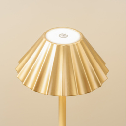 ValueLights Avery Gold Rechargeable LED Portable Table Lamp - Wilko - thumbnail 4