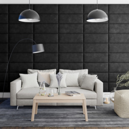 Aspire EasyMount Charcoal Kimiyo Linen Upholstered Wall Mounted Headboard Panels 2 Pack - Grey - Aspire Beds - Wilko - thumbnail 4