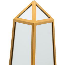 MirrorOutlet The Obelisk Gold Metal Edged Mirrored Ornament 100 x 20cm - Wilko - thumbnail 4