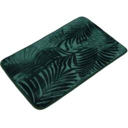 Green Leaf Bath Mat 80 x 50cm - Wilko