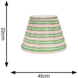 ValueLights Riza Pink Aztec Tapered Pleated Large Lamp Shade - Size: 22 x 41 x 41cm - Wilko - thumbnail 5