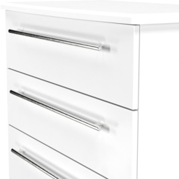 Crowndale Sherwood 4 Drawer Porcelain Matt Chest of Drawers - White - Wilko - thumbnail 6