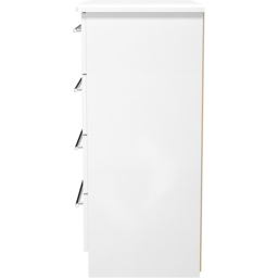 Crowndale Sherwood 4 Drawer Porcelain Matt Chest of Drawers - White - Wilko - thumbnail 4