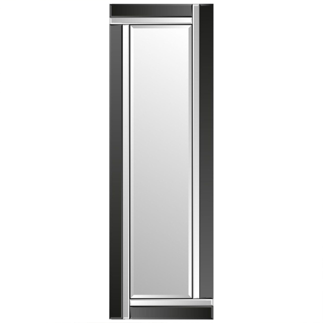 MirrorOutlet Aston Black Wall Mirror 120 x 40cm - Wilko - image 1