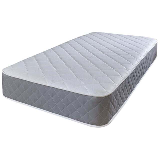 Extreme Comfort Cooltouch Small Single Diamond Grey Foam Free Open Coil Spring Mattress - eXtreme comfort ltd - Wilko - image 1