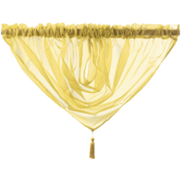 Velosso Riva Ochre Swag Curtain 112 x 99cm - Yellow - Wilko - thumbnail 3