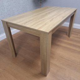 Kosy Koala 6 Seater Dining Set with Bench Oak Effect and Grey Velvet - Multi - Wilko - thumbnail 4