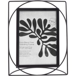 The Port. Co Gallery Enzo Black Free Standing Frame 7 x 5 inch - Wilko