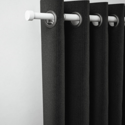 Rothley 71-120cm Matt White Extendable Stud Finials Curtain Pole - Wilko - thumbnail 3