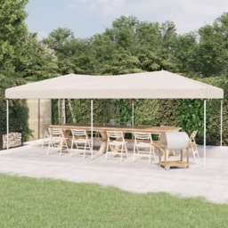 vidaXL 3 x 6m Cream Foldable Party Tent - Wilko