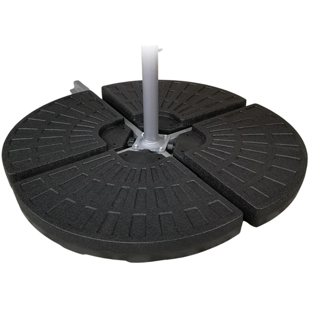 Samuel Alexander 4 Piece Cantilever Parasol Base 70kg - Black - Wilko - image 1