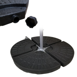 Samuel Alexander 4 Piece Cantilever Parasol Base 70kg - Black - Wilko - thumbnail 7