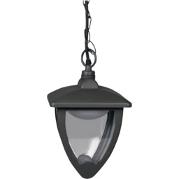 Luxform Luxembourg Anthracite Chain Lantern - Size: 17 x 17 x 9cm - Grey - Wilko - thumbnail 1