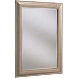 Yearn Gold Champagne Textured Wall Mirror 92 x 67cm - Wilko