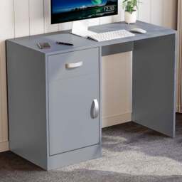 VIDA DESIGNS Hudson Computer Desk Grey - Size: 72 x 100 x 44 cm - Wilko - thumbnail 1