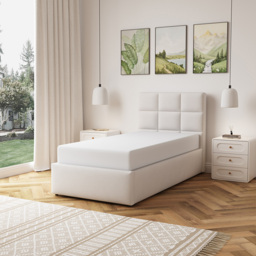 Artemis Home Richwood Single Beige Linen Upholstered Ottoman Bed - Wilko - thumbnail 5