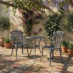 Centurion Supports OSHOWA 2 Seater Grey Aluminium Bistro Set with Table - Wilko - thumbnail 4