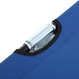 Outsunny Blue Portable Reclining Sun Lounger - Size: 1 Seater - Wilko - thumbnail 4