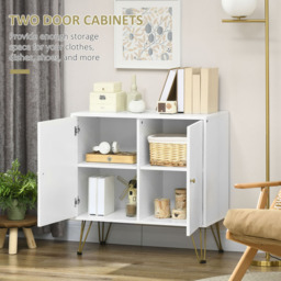 Portland 2 Door White Slim Sideboard - Wilko - thumbnail 7