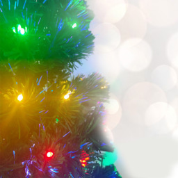Noel Square Pre Lit LED Green Artificial Xmas Tree 2.9ft - Size: 3ft - Wilko - thumbnail 4