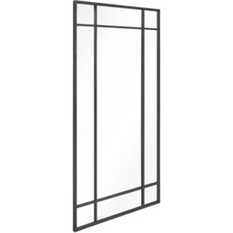 MirrorOutlet The Genestra Black Contemporary Wall and Leaner Garden Mirror 180 x 85cm - Size: 180 x 85 x 3cm - Wilko - thumbnail 4
