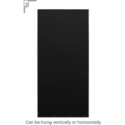 MirrorOutlet The Genestra Black Contemporary Wall and Leaner Garden Mirror 180 x 85cm - Size: 180 x 85 x 3cm - Wilko - thumbnail 5