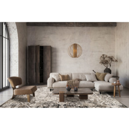 Mayfair Living Room Area Rug Metallic Sheen Contemporary Modern Damask Design - Grey 200cm x 290cm - Size: 290 x 200 x 0.7cm - Desire Rugs - Wilko - thumbnail 6