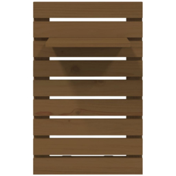 vidaXL Honey Brown Adjustable Wall Mounted Bedside Shelf Set of 2 - Size: 63 x 40 x 17.5cm - Wilko - thumbnail 5