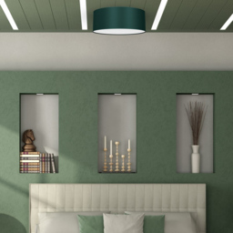 Milagro Verde Green Ceiling Lamp 230V - Size: 40 x 40 x 13cm - Wilko - thumbnail 4