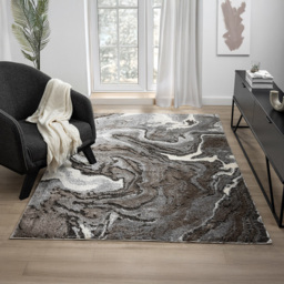 Desire Rugs Eleanor Grey Marble Embossed Rug 80 x 150cm - Size: 80 x 150 x 2cm - Wilko - thumbnail 6